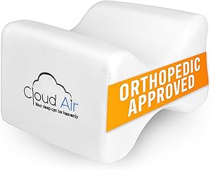 Vaunn Medical Side Sleeper Memory Foam Knee Pillow and Leg Positioner Cushion to Soothe Back, Leg and Hip Discomfort