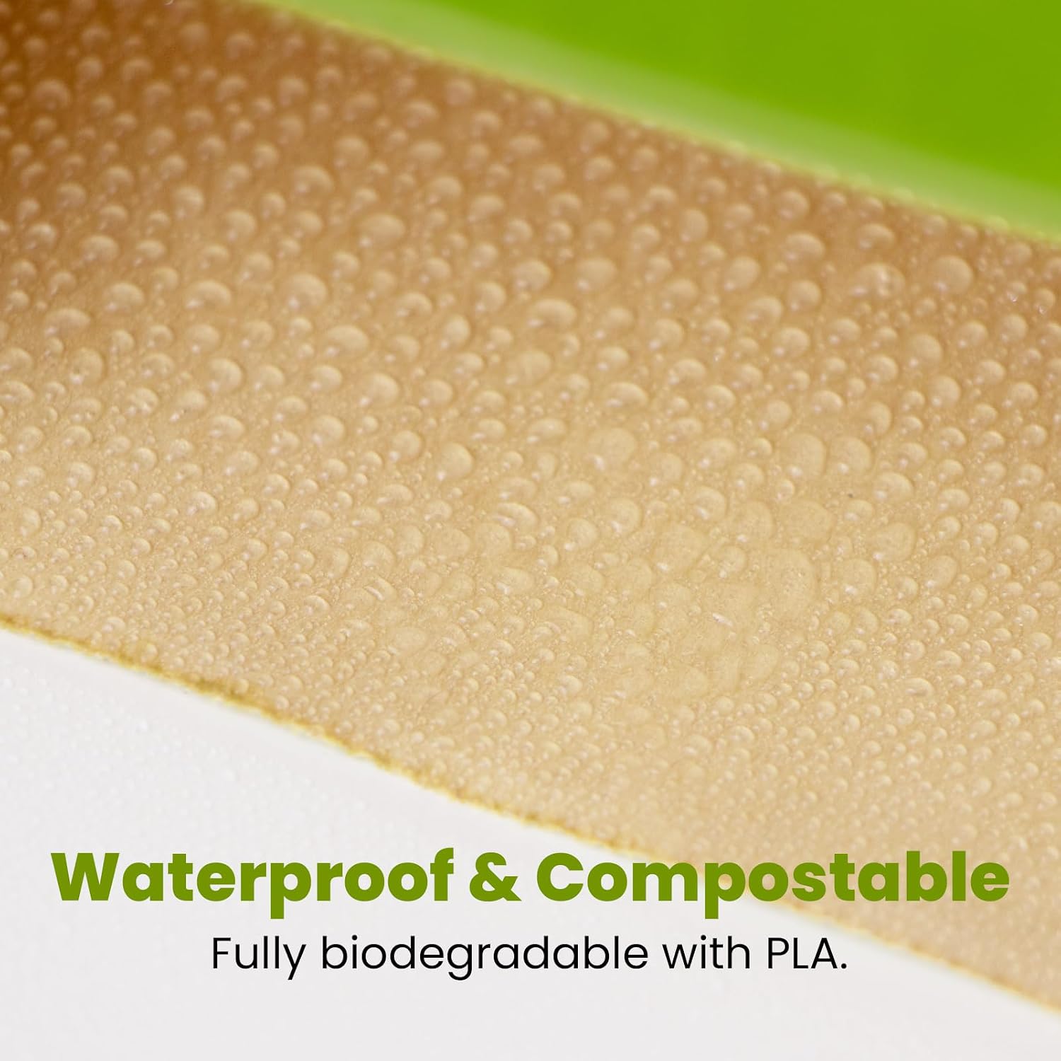 Compostable Paper Bag Leakproof Kitchen Food Waste Bag 30 Bags Waterproof Bin Liner with BPI Certified image 3