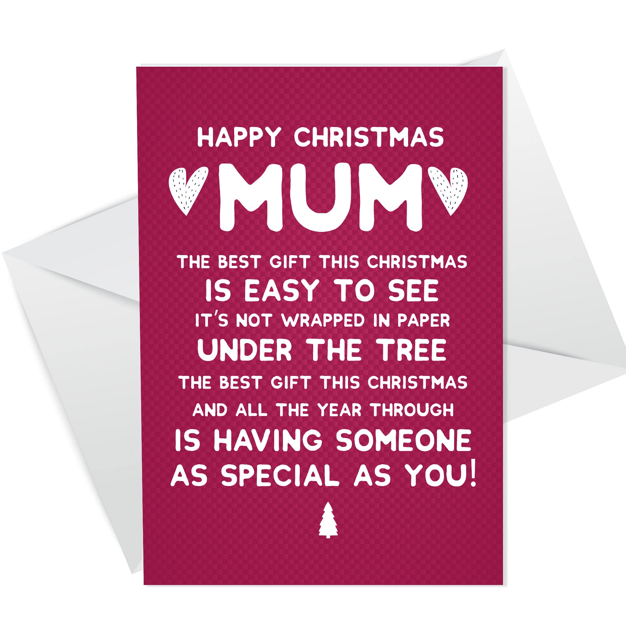 RED OCEAN HAPPY CHRISTMAS CARD MUM Funny Mum Card For Him Mum Christmas Card Cute