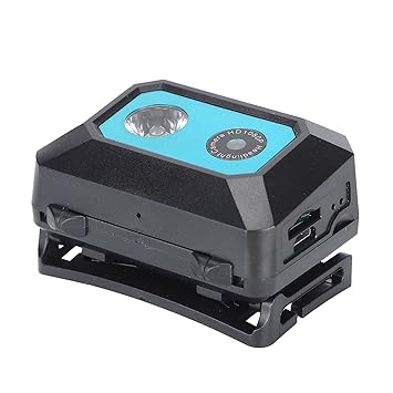 Sports Camera, Anti Skid Portable HD Camera Mini Practical HD Resolution Dual Function with LED Searchlight High Elastic Headband for Photograph for Video(Blue)
