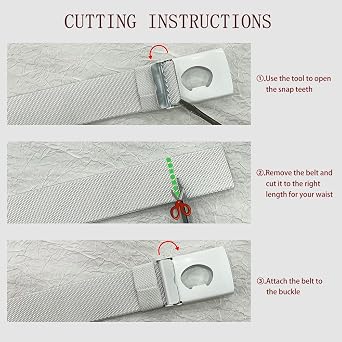 DOOPAI Belts for Men, Adjustable Canvas Fabric Nylon Belt Flip-Top Buckle | Adjustable Belt for Formal Work or Casual