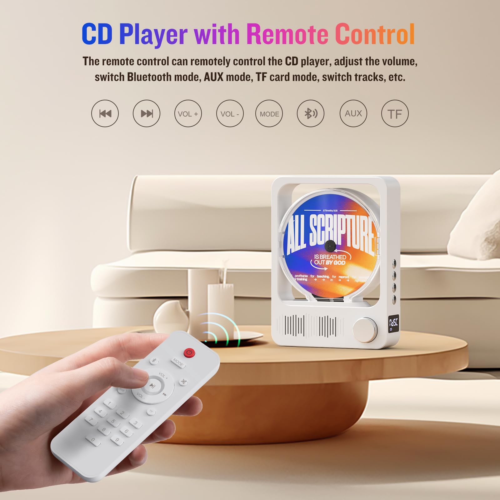 Desktop CD Player with Speakers - Image 4