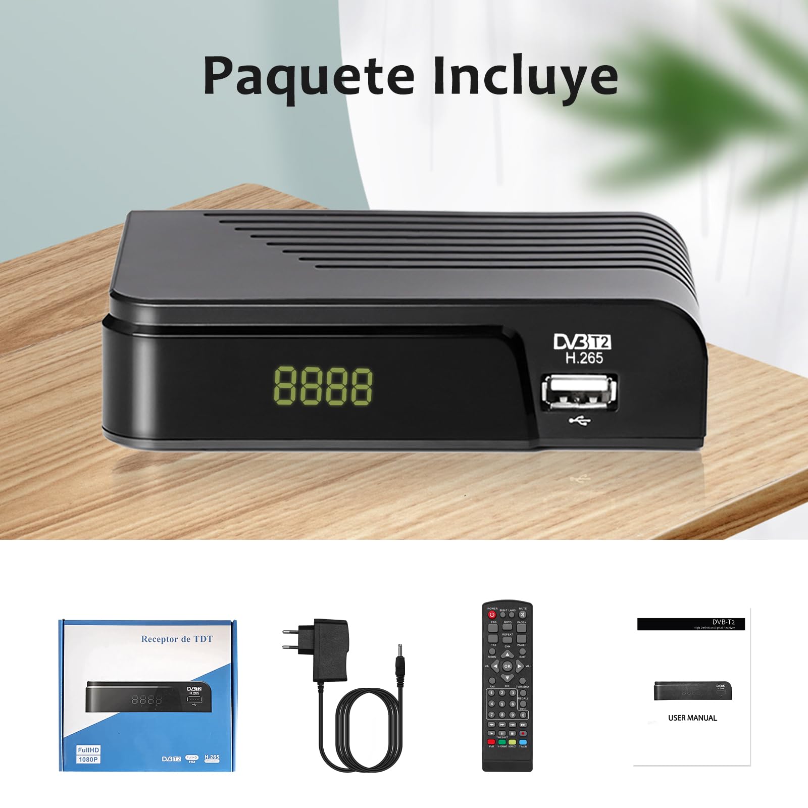 Terrestrial Receiver DVB-T DVB-T2 Receiver HD HEVC H.265