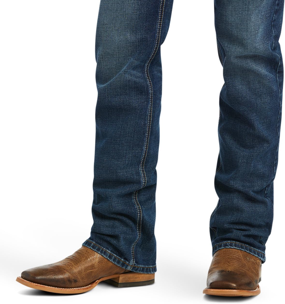 ARIAT Men's M5 Straight Stretch Madera Stackable Straight Leg Jean, Heath - Image 5