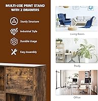 Vista 7 de Gabinete de almacenamiento, grande, café