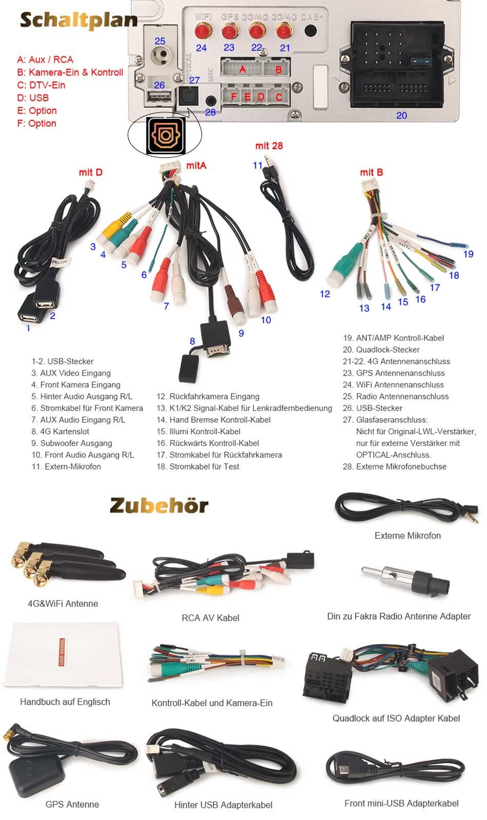 8 Núcleos Android 14 GPS Navegación Estéreo de Automóvil para Opel Corsa C Antara Vectra C Astra H Corsa D Zafira Signum Con Carplay Android Auto Bluetooth 5.0 WiFi DVD DSP RDS OBD DAB 4GB+64GB