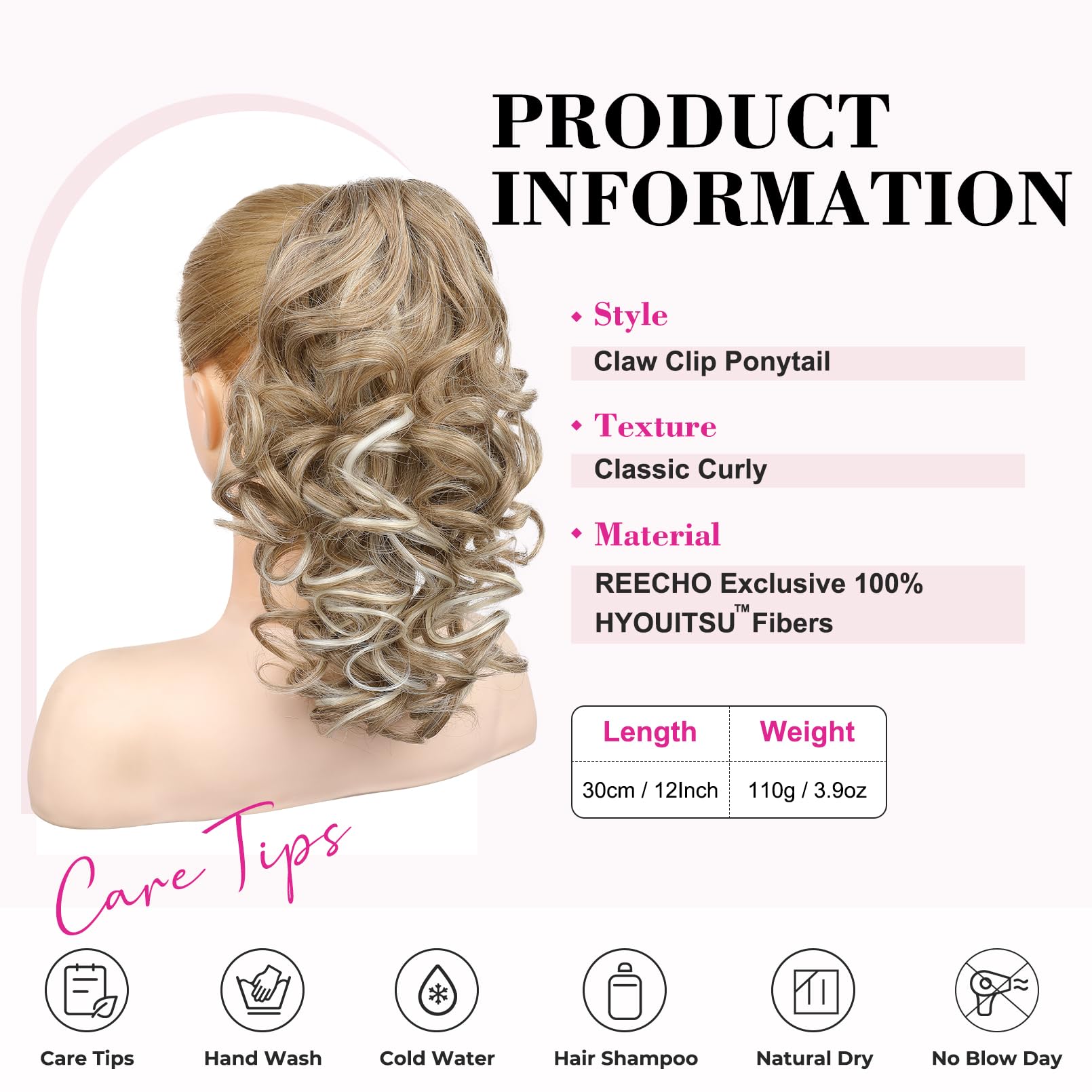 REECHO 12" Ponytail Extension - Image 2