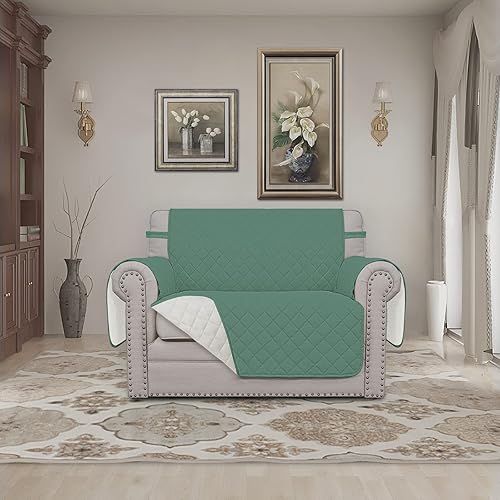 Miniatura 639 de Easy-Going - Funda reversible para sofá, resistente al agua, con varillas de espuma y correas elásticas, protector de muebles para mascotas y perros