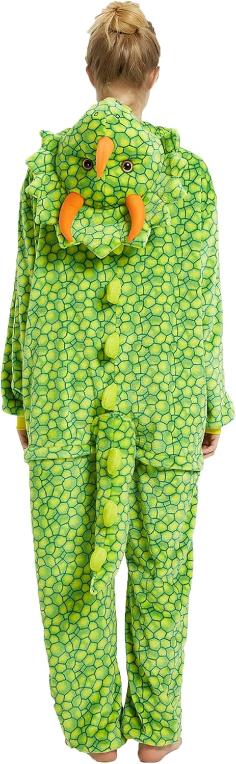Plustrong Triceratops Costume Onesie Pajamas Adult Halloween Costumes Animal Cosplay Sleepwear - Image 6