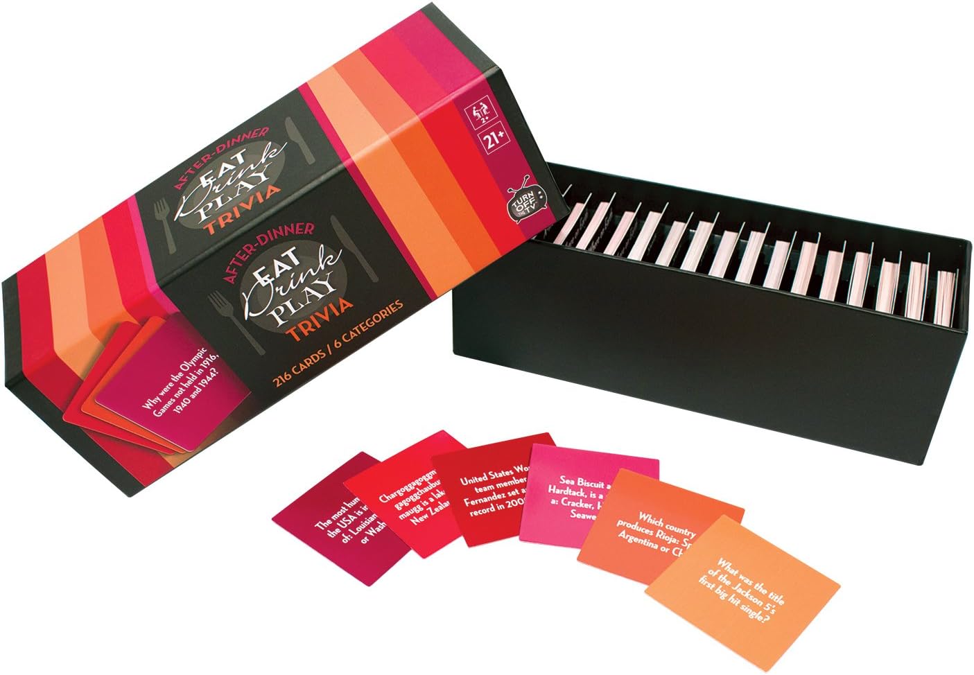 Family Games EAT Drink Play AfterDinner Trivia Game Party Set (216