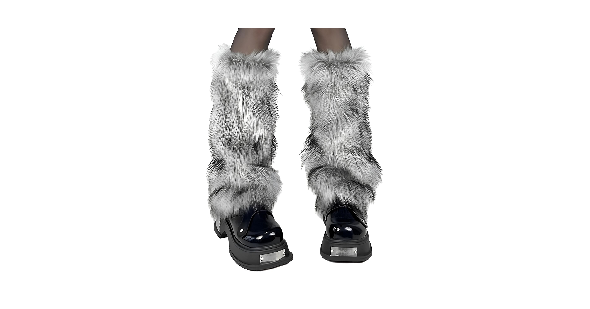Gupiar Women's Fur Leg Warmers Sexy Furry Fuzzy Leg Warmers