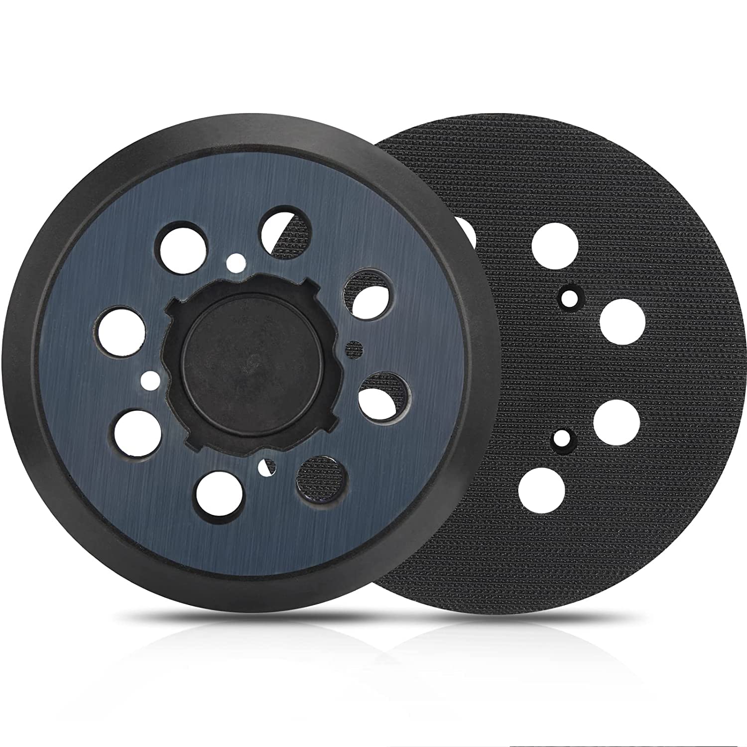 Replacement Sanding Pads for Dewalt, 2Pack 5 inch 8 Hole Hook and Loop