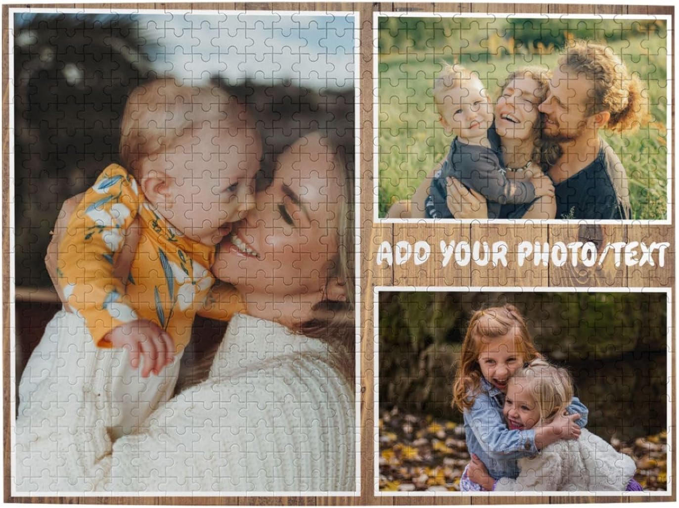 Custom Puzzles from Photos 1000/500 Pieces,Photo Puzzles Personalized,Customized Picture Puzzle Gifts for Adult and Family, Wedding,Friend