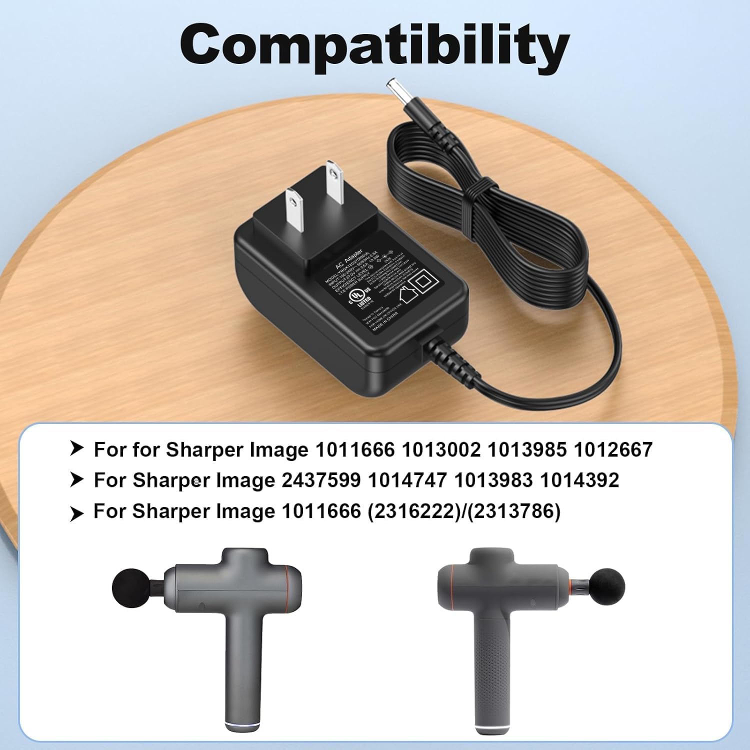 Compatibility list for Sharper Image Massagers