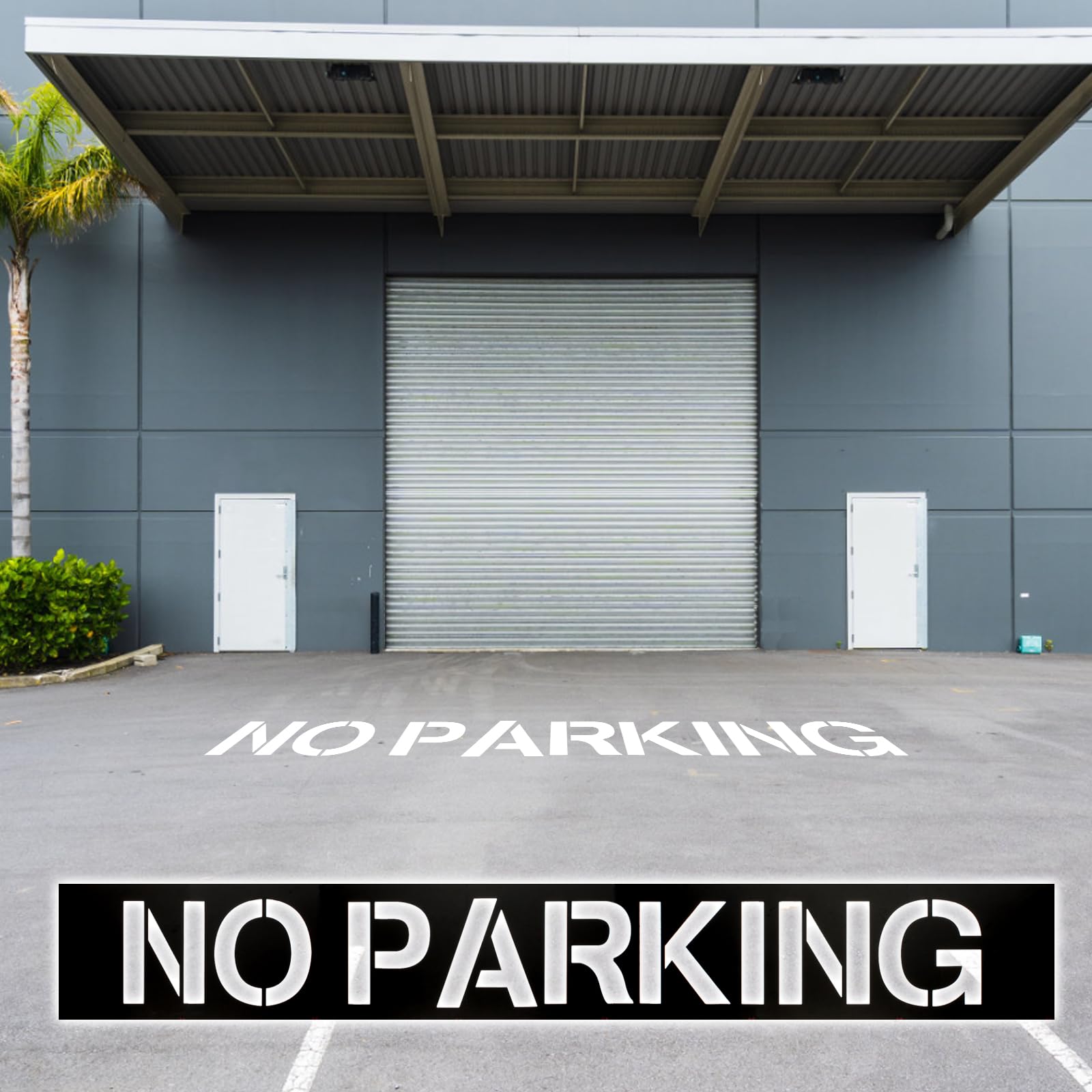 30,5 cm Buchstabe No Parking Schablone für Parkplatz mit Klebeband, Spleiß Parkplätze Bordsteine, Malschablonen, kein Parkplatz, Pflasterstein-Schablonen für Verkehrskante, Asphalt