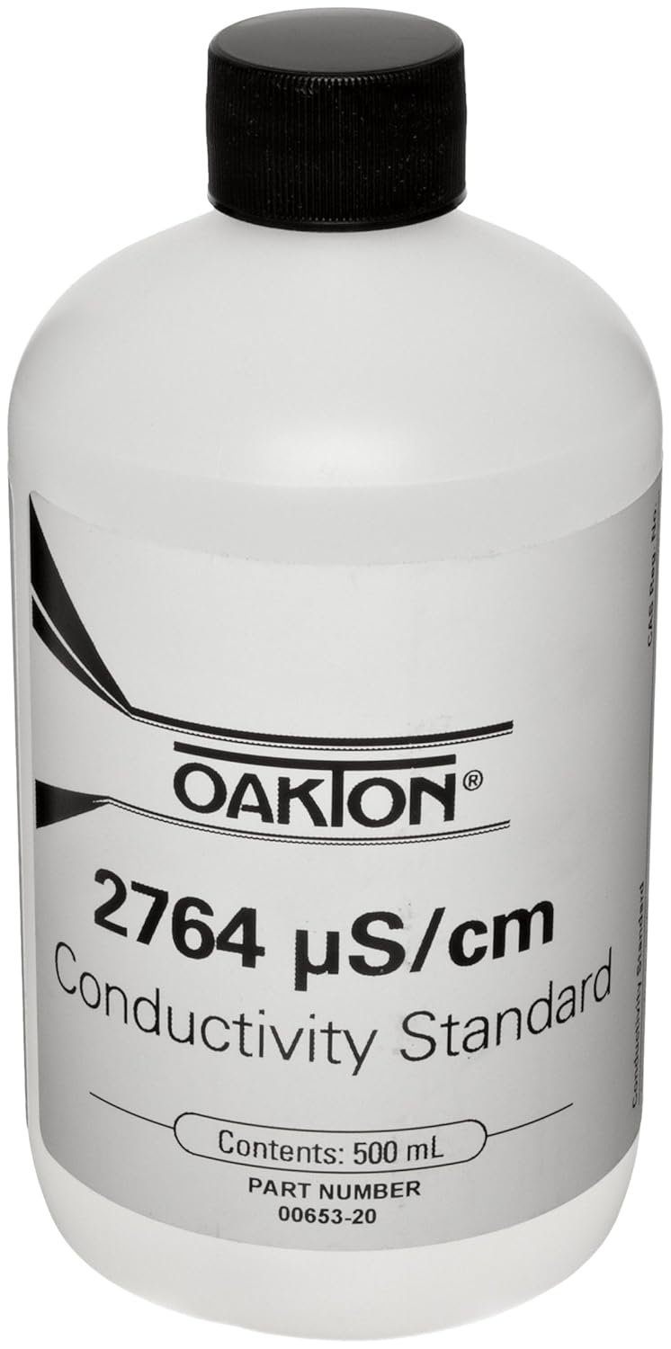 Oakton WD-00653-20 Conductivity Standard Calibration Solution, 2764 microsecond, 1 Pint Bottle