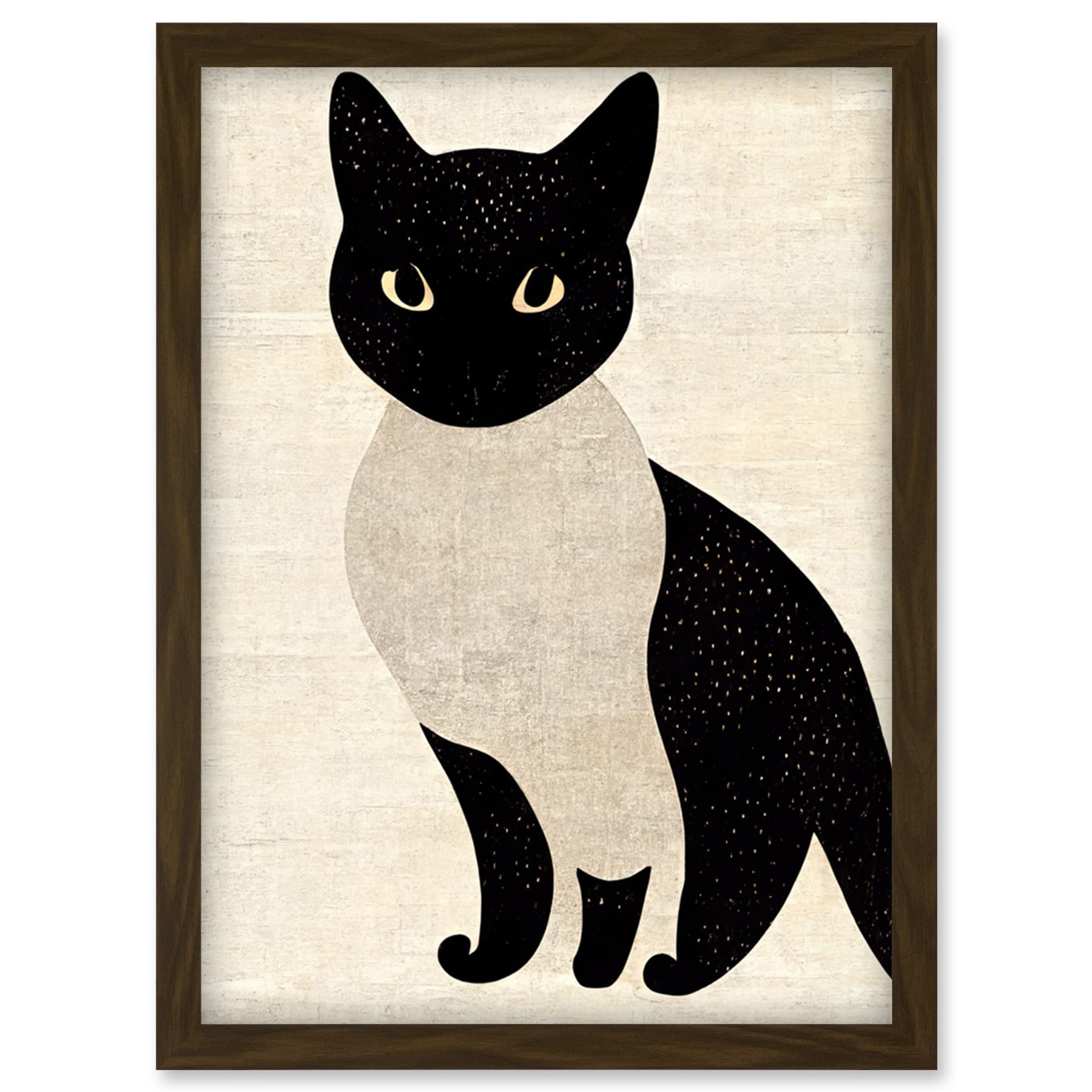 Japan Ukiyo-e Cat Woodblock Art Print - Framed Wall Art - A4 Size - Artery8