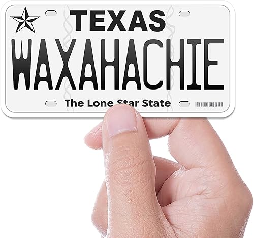 Miniatura 43 de Calcomanías de matrícula de Texas – 15 opciones de TX City – Adhesivo de parachoques de Texas para automóvil – Houston Austin Dallas San Antonio