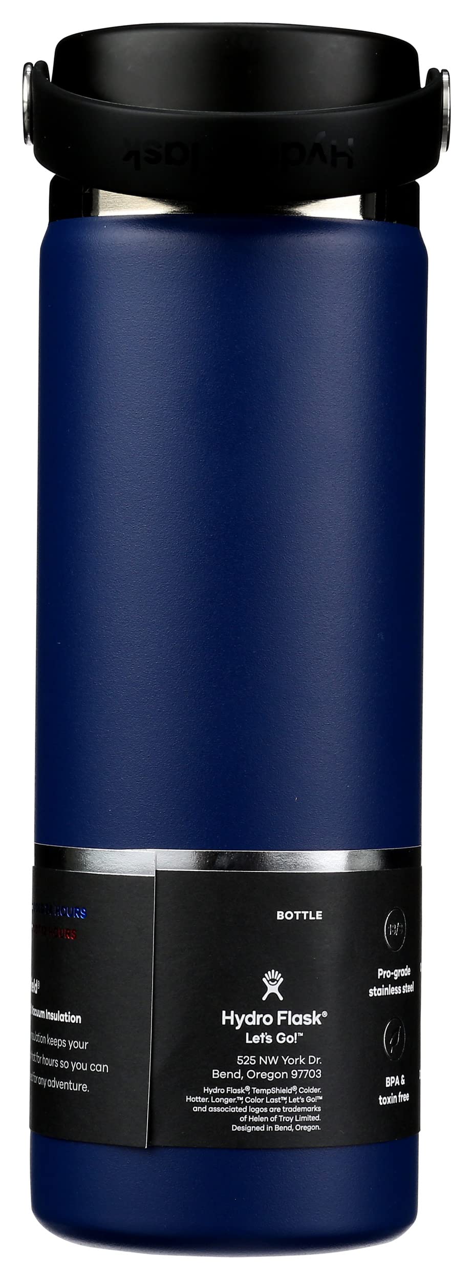 Amazon.com: Hydro Flask - Botella de 20 onzas Botella de agua de acero  inoxidable, reutilizable, con aislamiento trmico al vaco, boca ancha con  tapn flexible a prueba de fugas : Deportes y