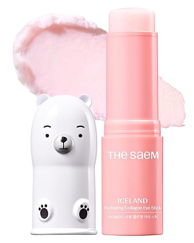 THESAEM Iceland Hydrating Collagen Eye Stick 0.38 oz  Bálsamo de ojos hidratante antiarrugas para piel flácida  Tratamiento debajo de los ojos