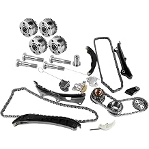 Timing Chain VVT Gear Solenoid Kit Replacement For 2011-2015 Chrysler 300 Jeep Grand Cherokee Dodge Ram 1500 3.6L Pentastar 916-958, 5184150AF, 5184370AI, 5184369AH, 5184352AF