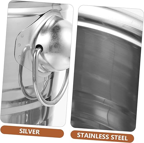 Miniatura 3 de Cubo de almacenamiento de hielo grueso de acero inoxidable con doble asa enfriador de cerveza para Ktv bares fiestas para botellas y bebidas