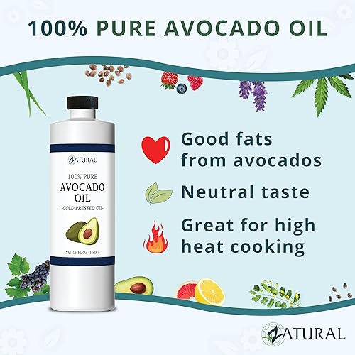 Vista 32 de Zatural Aceite de aguacate puro prensado en frío (1 galón)