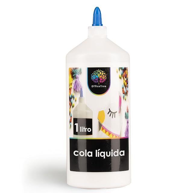 OfficeTree 1000ml Cola Transparente Manualidades