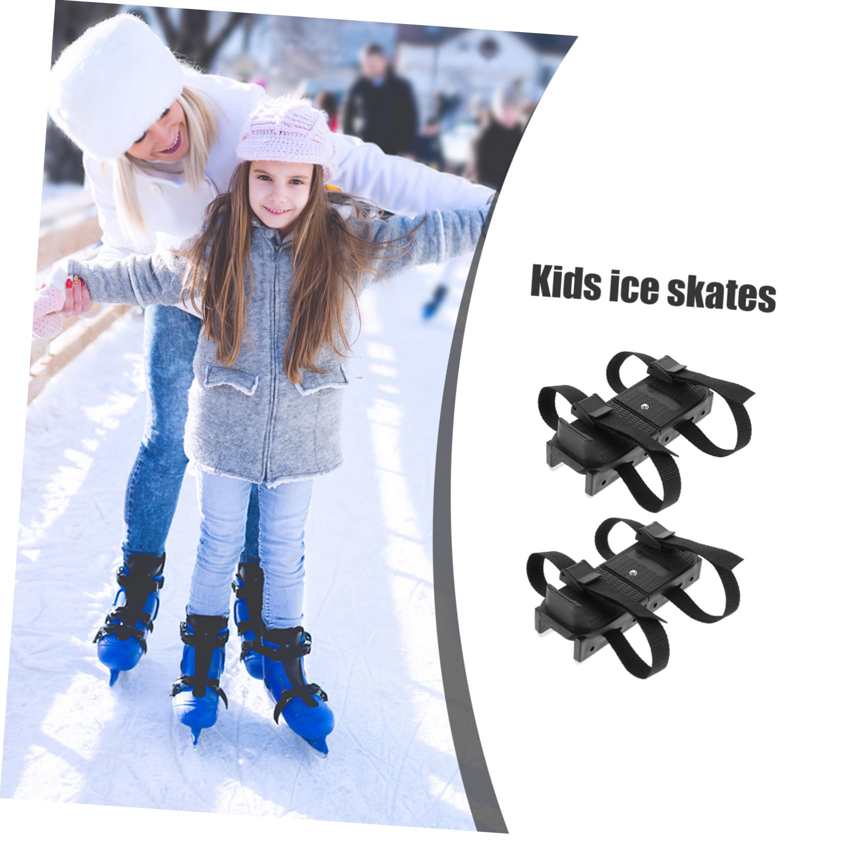 Yardwe 1 Paire De Chaussures D'Aide Au Patinage Chaussures De Sport Doubles en Plastique pour Enfants