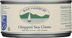 Bar Harbor Chopped Surf Clams | Sweet and Tender | 6.5 oz (184 grams) can