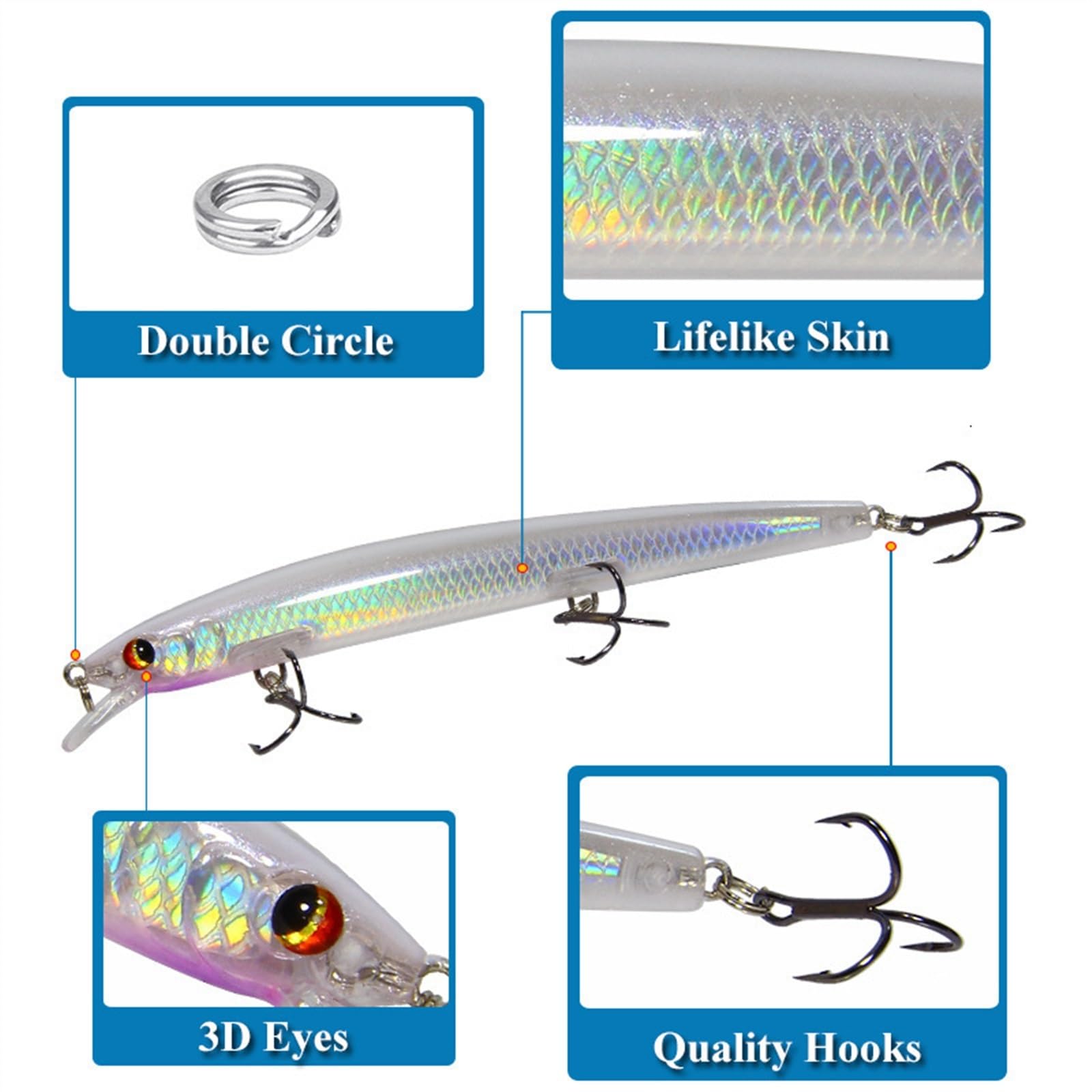 Kunstköder 10 Teile/los Lange Minnow Angeln Locken 13cm 15g Schwimmende Harte Wobbler Crankbait 3D Augen Künstliche Köder Trout Pike Karpfen Angeln Kunstköder Gummifische