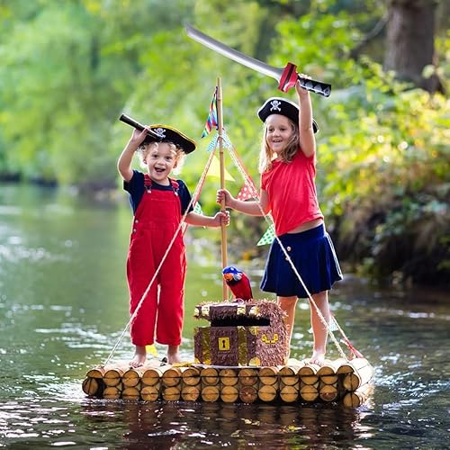 Miniatura 5 de 30 espadas inflables de ninja samurái, espadas Katana infladas, accesorios de disfraz de juguete para niños y niñas para recuerdos de fiesta,