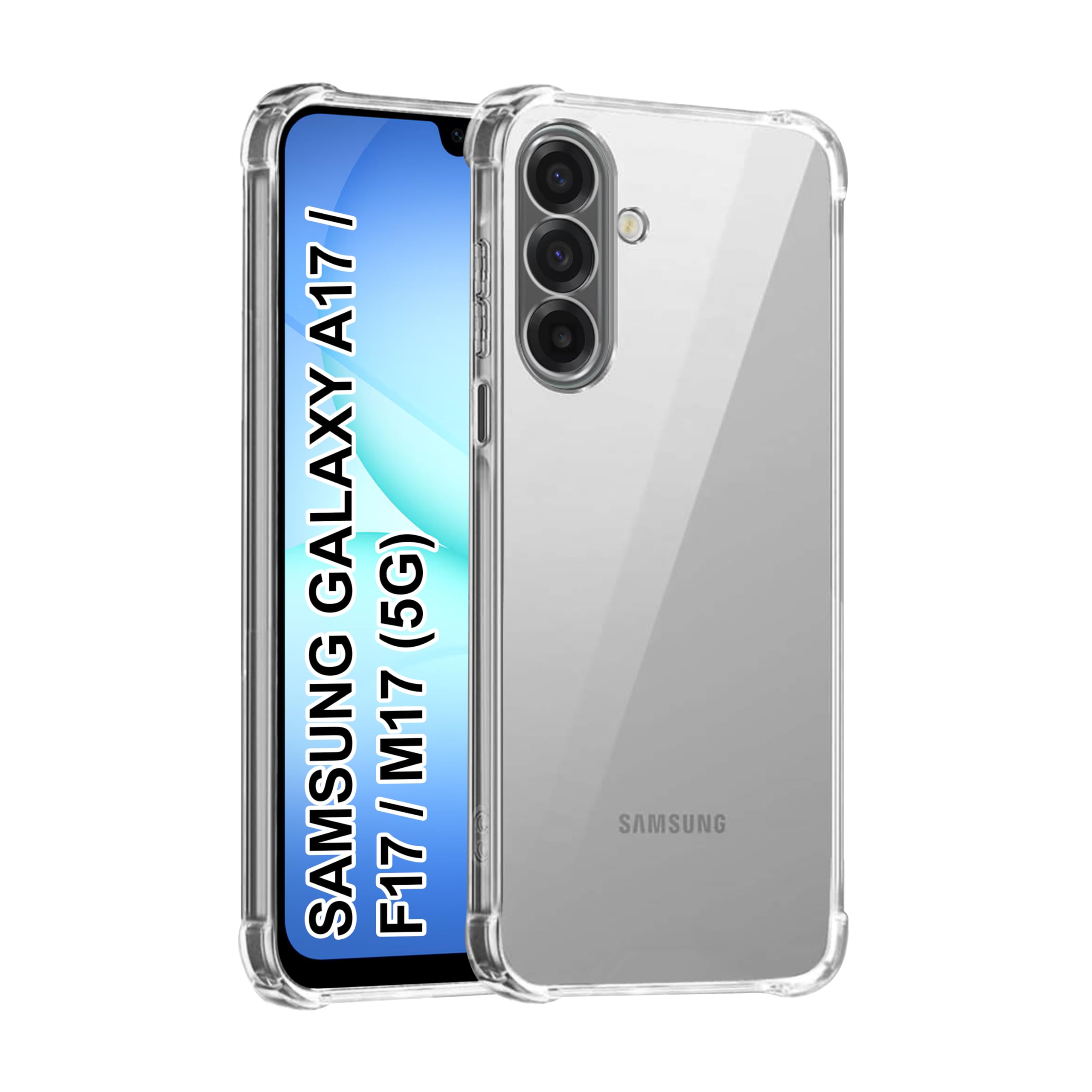 CEDO Samsung Galaxy A17 / F17 / M17 (5G) Bumper Case | Soft Jel Flexible Thin Full Protection Shock Proof Clear TPU Back Case Cover for Samsung Galaxy A17 / F17 / M17 (5G) (Transparent)-image-42