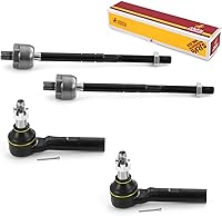 Vista 56 de Metrix Premium Chassis Parts - Kit de 4 piezas de extremos de barra de acoplamiento frontal exterior e interior compatible con Nissan Pathfinder