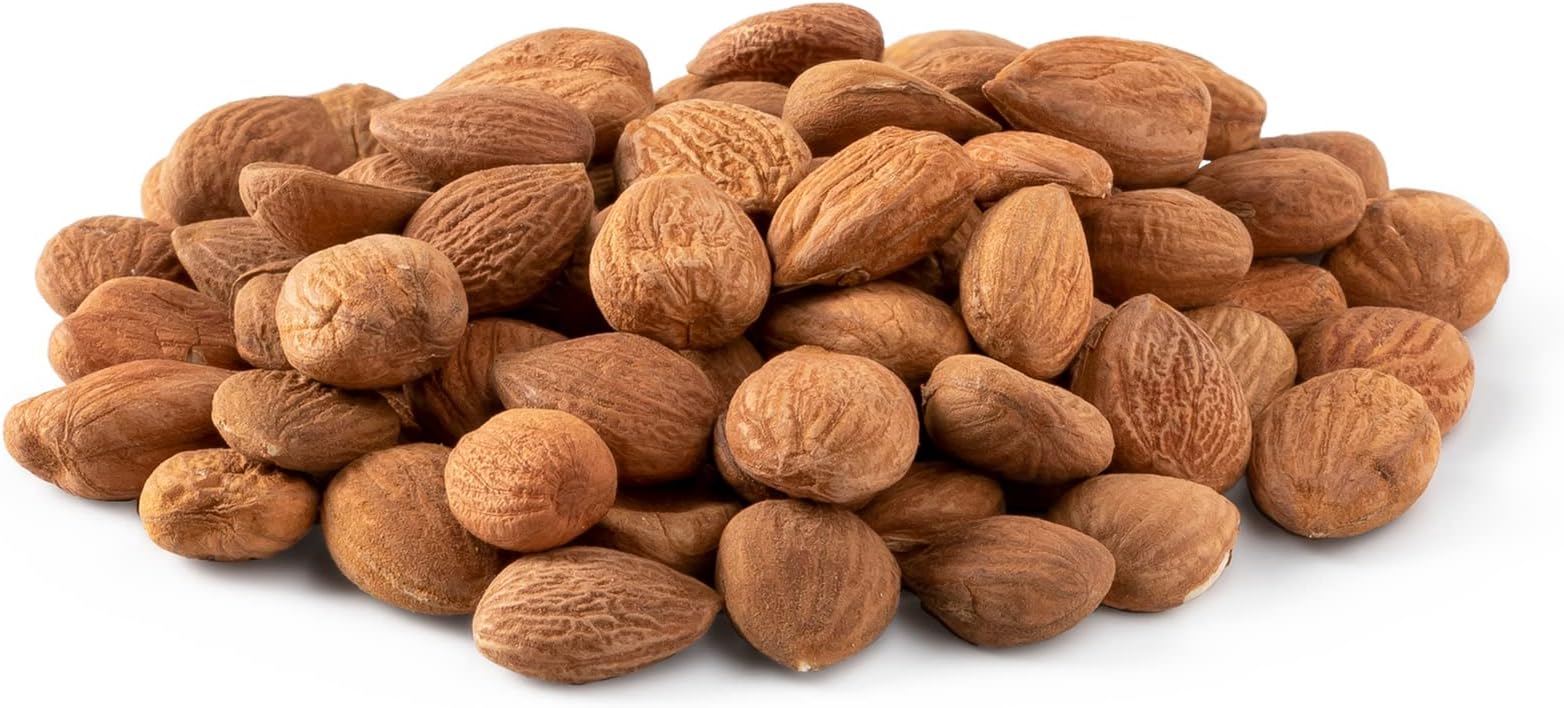 NUTS U.S. - Bitter Apricot Kernels (Seeds) | Unpasteurized and Non-GMO | No Sulphure | Packed In Resealable Bags!!! (1 LB)