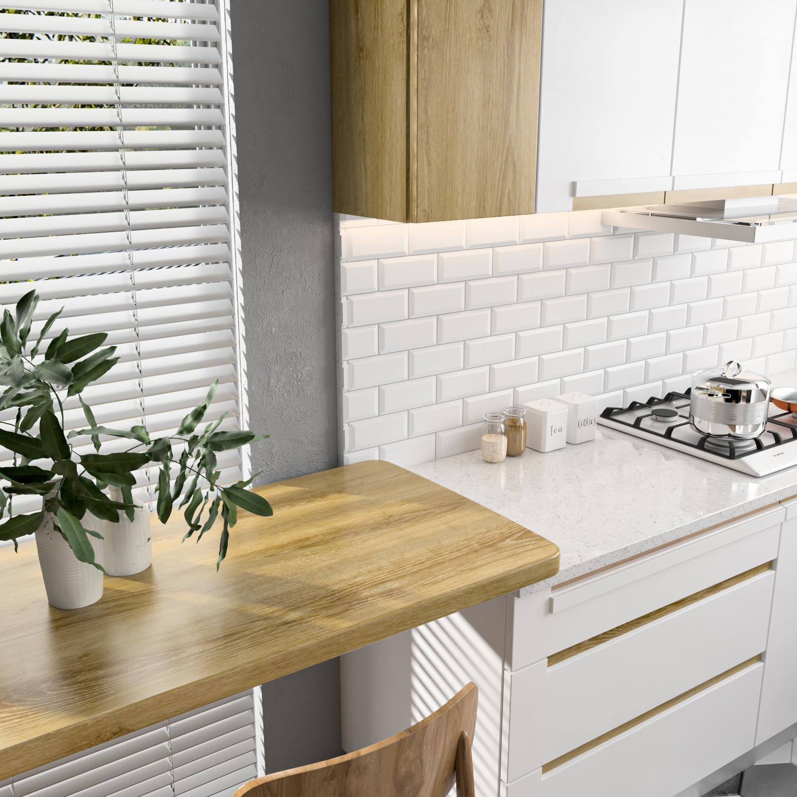 Stickyart Vinilo Adhesivo Muebles Efecto Madera Marrón 60cmX800cm Vinilo Adhesivo Muebles Vinilo Adhesivo Cocina Papel Pintado Pared Autoadhesivo Madera Impermeable Decoración de Paredes en Baño