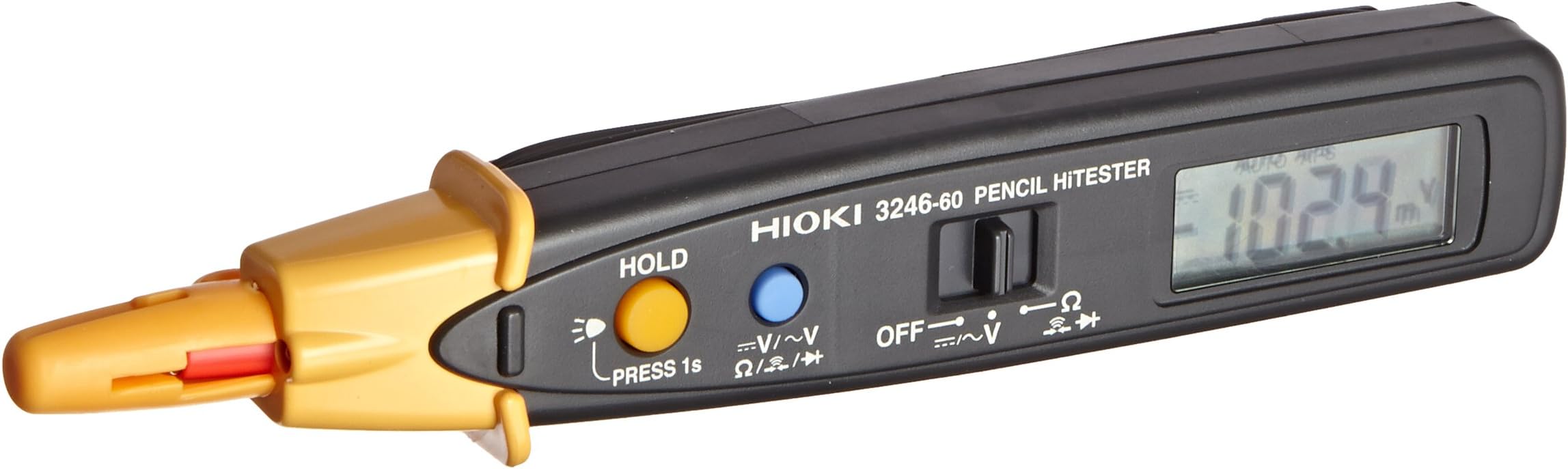 3246-60 HiTester Pen-Sized Digital Multimeter with Flashlight, 42 Megaohms, 600V