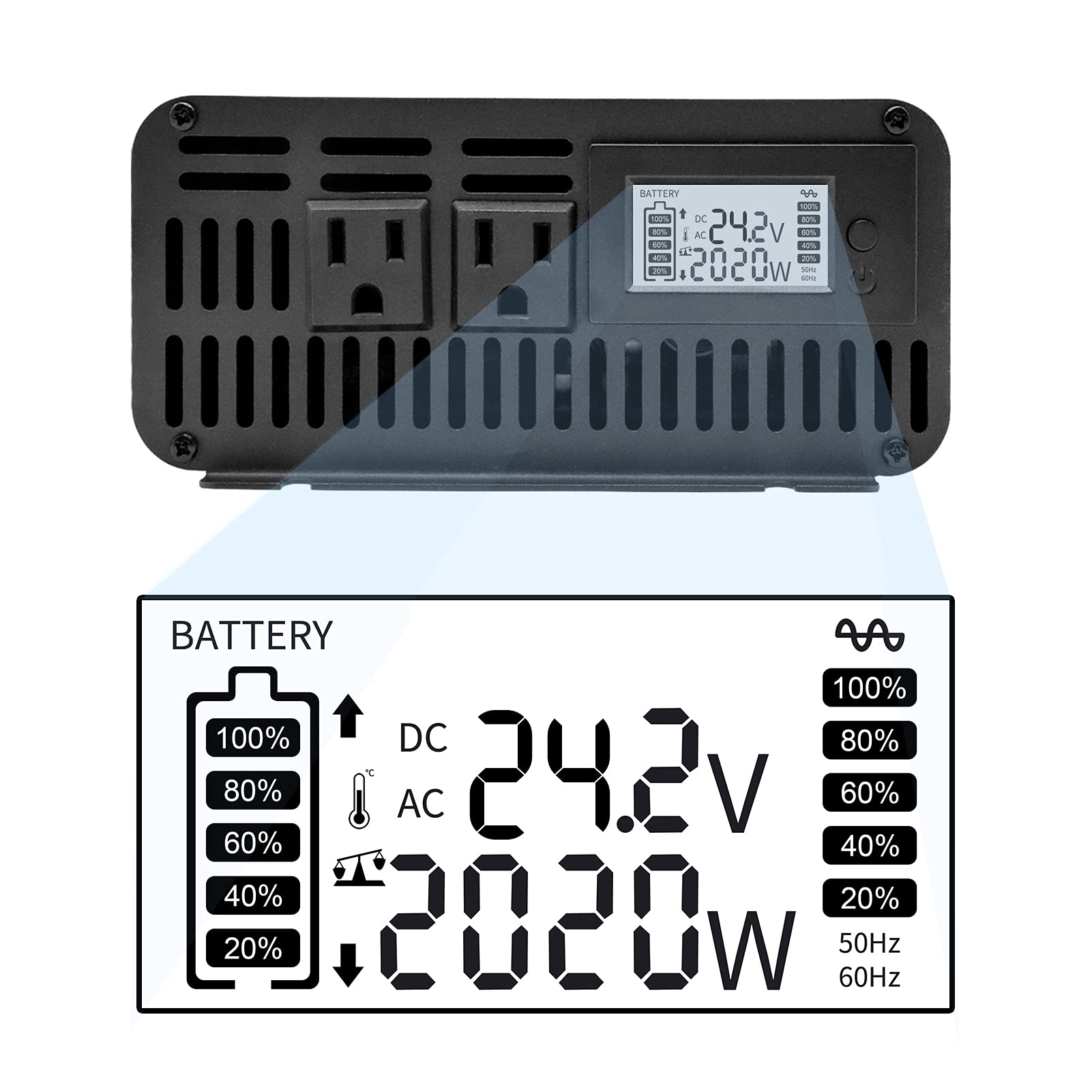 Amazon.co.jp: DATOUBOSS 純正弦波 インバーター カーインバーター