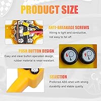 Vista 3 de Controlador de cabrestante, reemplazo de conjunto de control remoto de cabrestante de botón pulsador para tirar de 1500lbs a 5000lbs, controlador