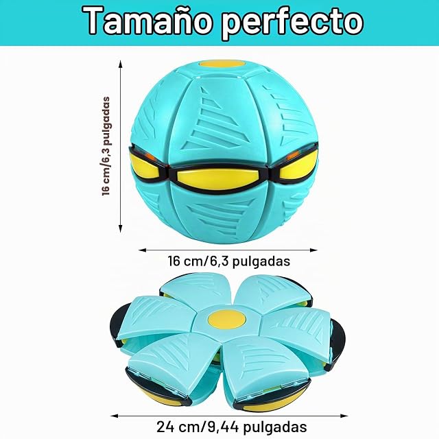 Foto 2 de 7 de 2PCS Pelota de Juguete para Perros,Frisbee Ball Juguete