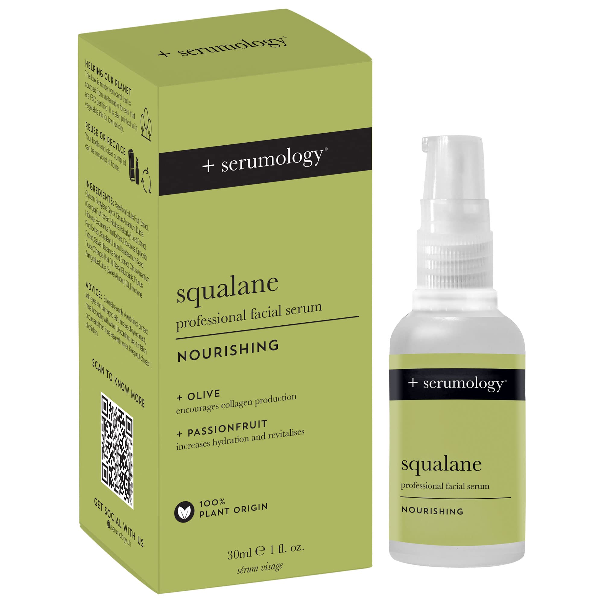 Maskology Orange +Serumology Squalane Professional Facial Serum 30Ml