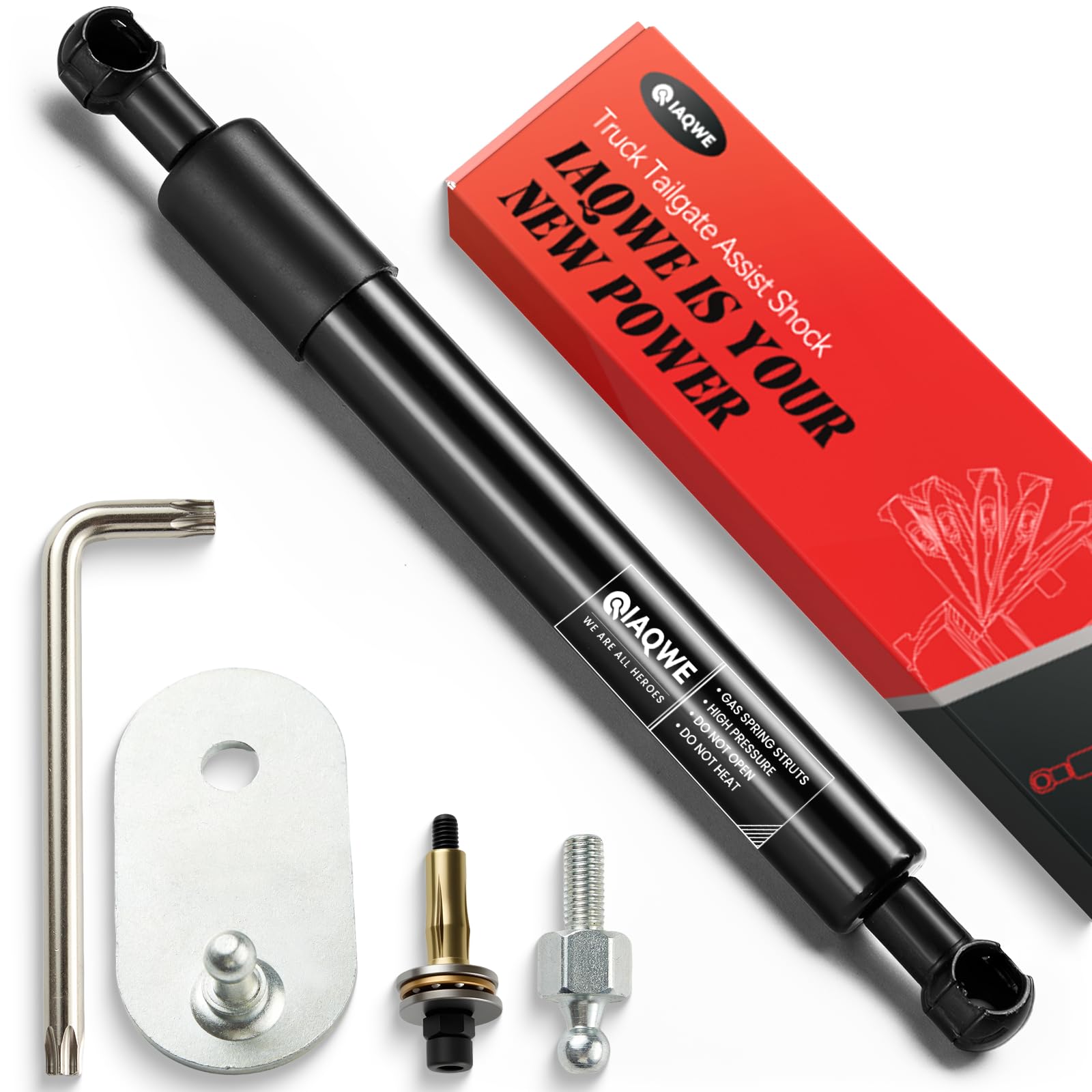 IAQWE 43203 Truck Tailgate Assist Shock Kit for Ford (Provide All Tool)