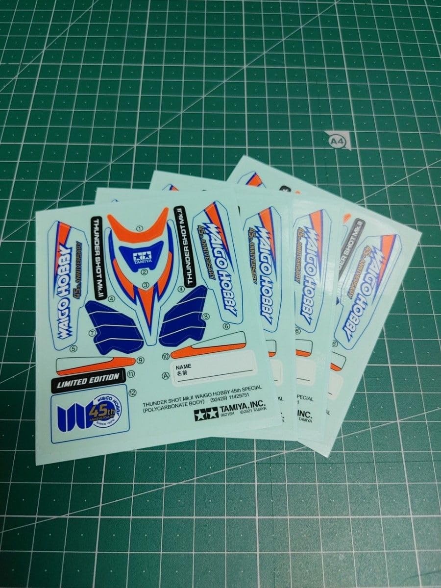 ミニ四駆 35周年 サンダーショットJr. ポリカボデ(カーボンパターン)10