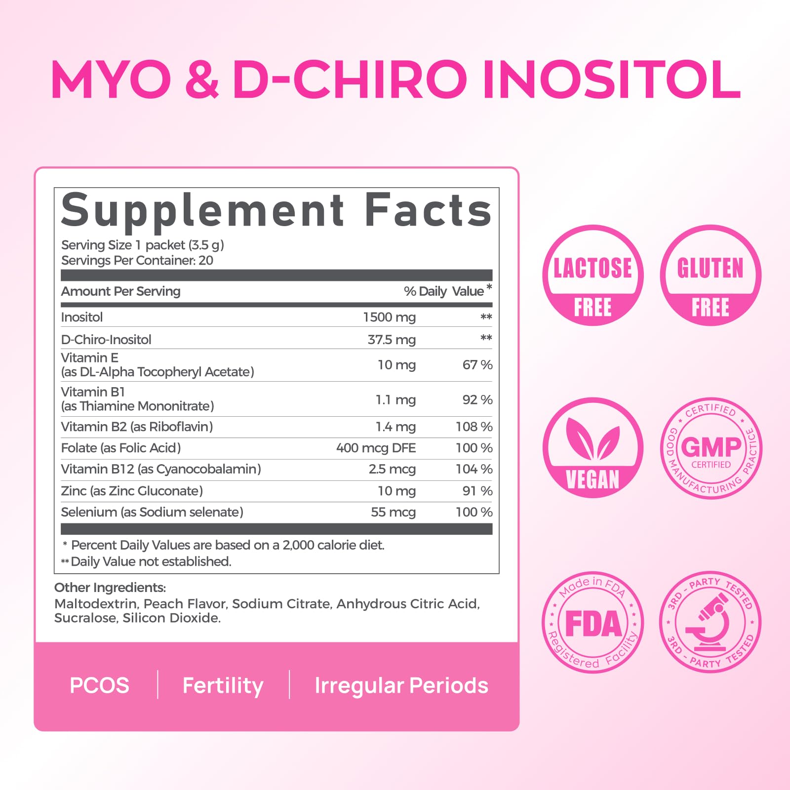 Gynable Myo-Inositol & D-Chiro Inositol Supplement for Women 40:1 Powder — Amazon image 7