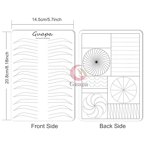 Miniatura 2 de 3 piezas gruesas de dos lados Microblading Practice Silicon Skin Perfecto para maquillaje permanente y microblading Nano cejas ombre práctica (12