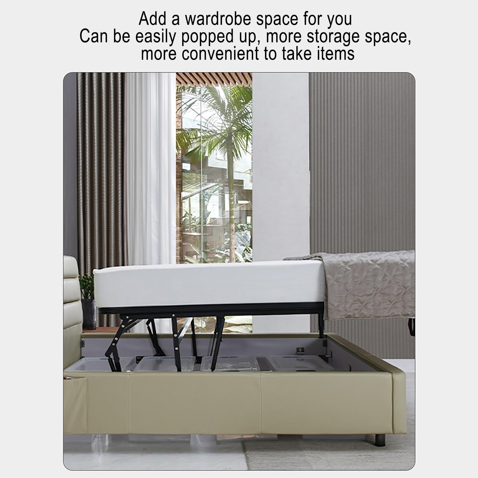 Kit Alza Rete Letto Singolo - Meccanismo Sollevamento Per Letto Contenitore - Foto 10