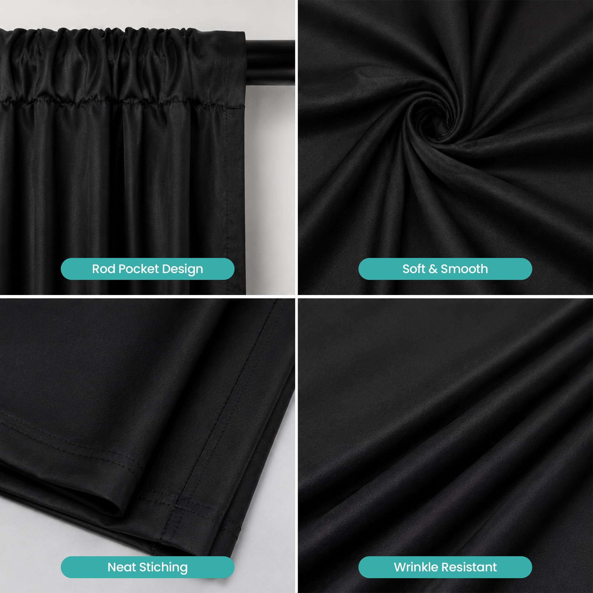 Trimming Shop Fondo blanco de 3 x 6 m, 10 x 20 pies, 100 % poliéster, fondo de fotografía, antiarrugas, lavable, accesorios de estudio fotográfico para sesiones de fotos, filmación de video,