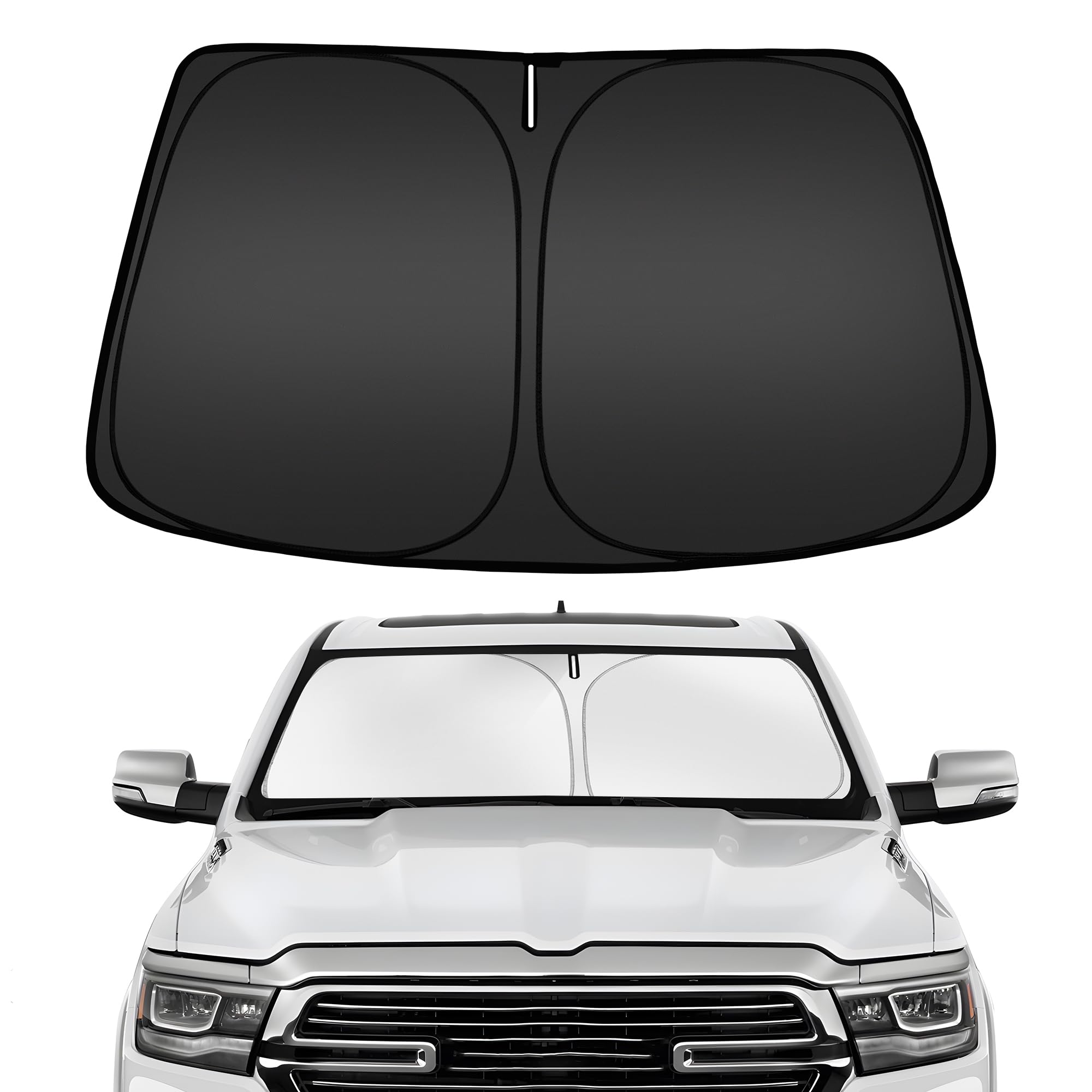 ARISMOTOR Windshield Sun Shade for Dodge Ram 1500 2019-2026 2027