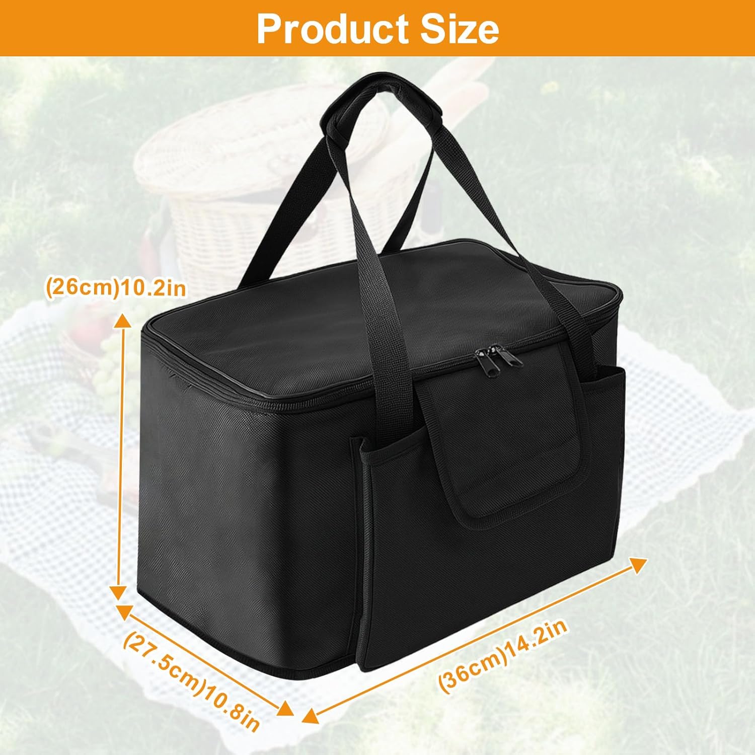 Carrying Bag for Ninja Crispi Air Fryer FN101GY, 14.2×10.8×10.2 IN Oxford Cloth Heavy Duty Heat-resistant Waterproof Portable Outdoor Storage Carrier Case with Pockets Compatible with Deep Fryer