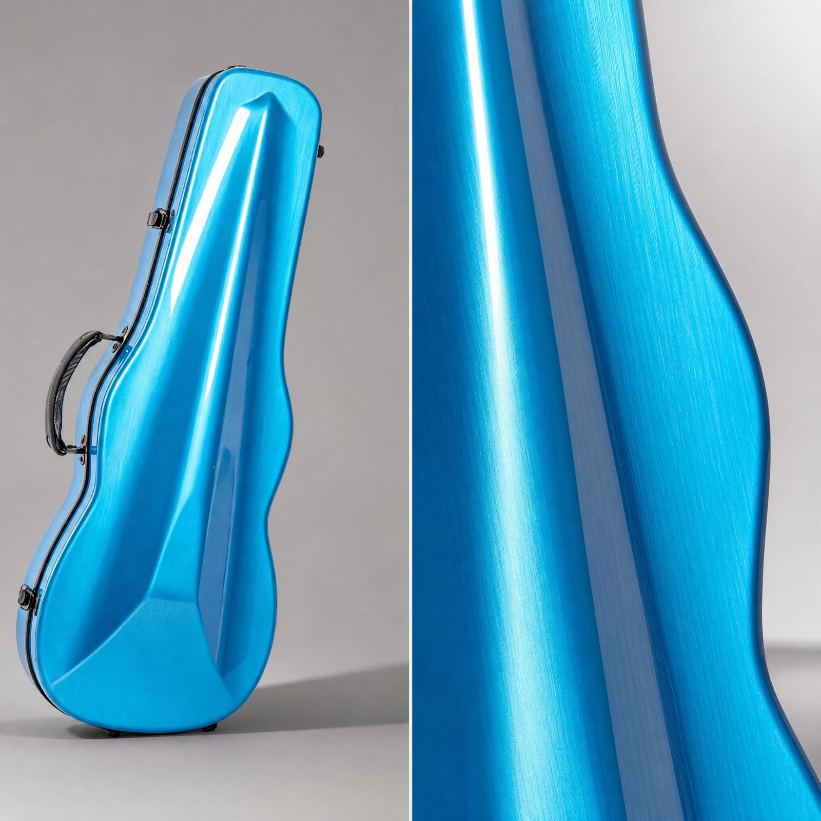 TISHITA Estuche Violín Fibra Carbono Portátil Estuche Violín 4/4 Ergonómico para Violinistas